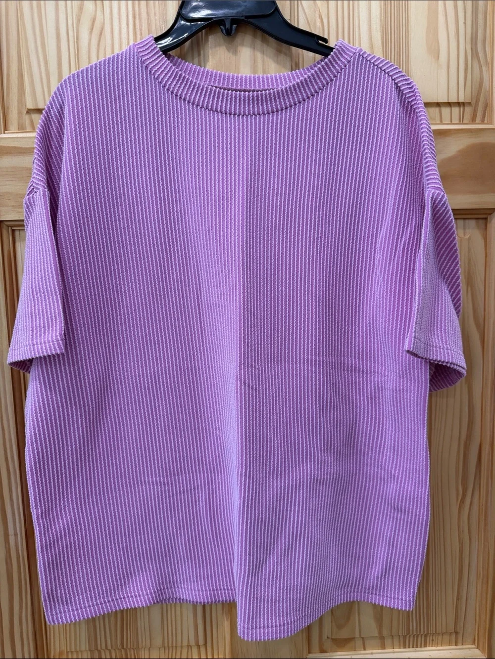Pink ribbed matching set